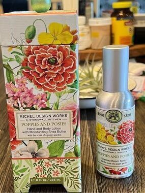 Michel Design Works Poppies and Posies Hand & Body Lotion + Room Spray - Floral
